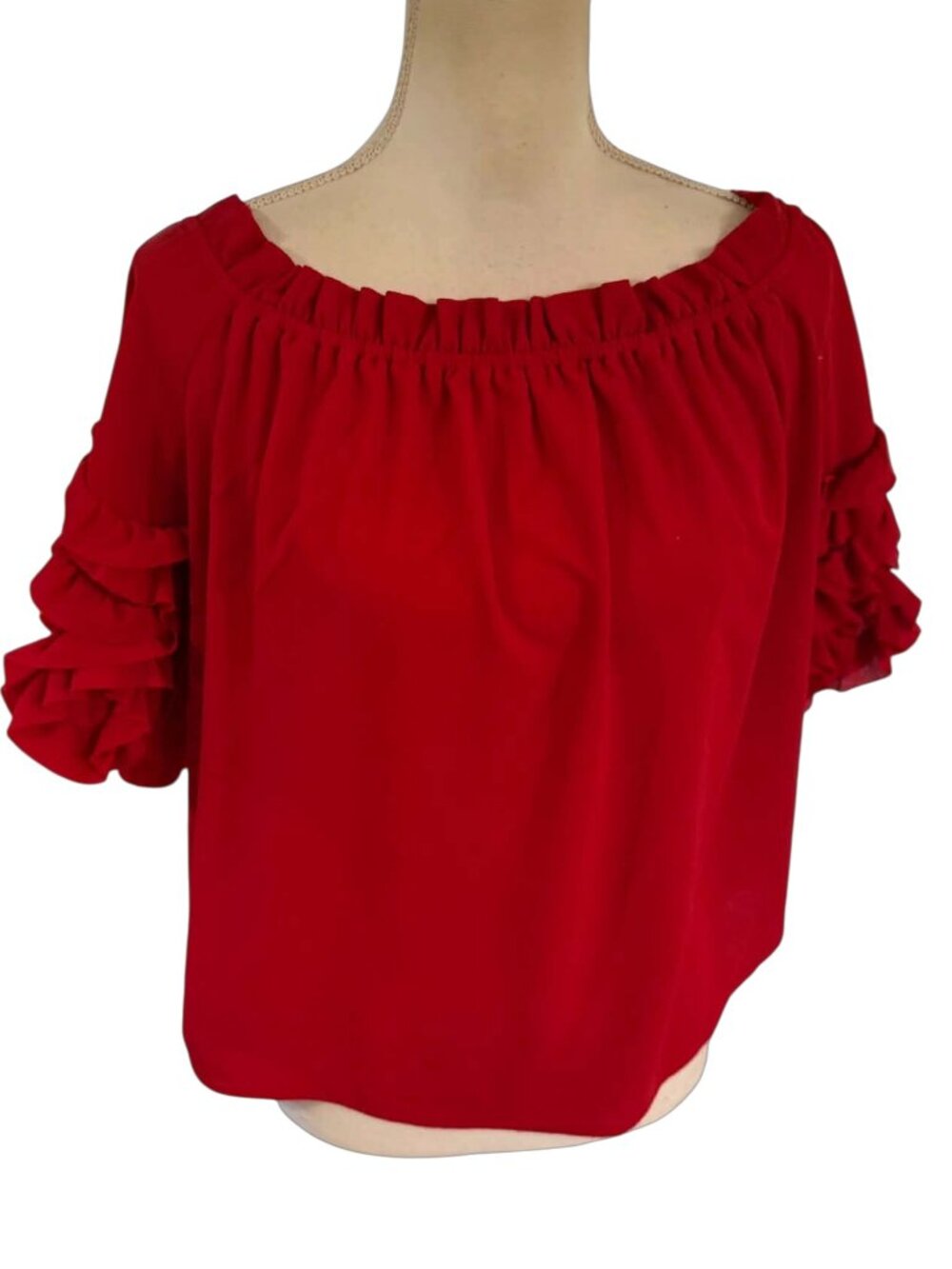 Vince Camuto Off The Shoulder Bubble Sleeve Blouse